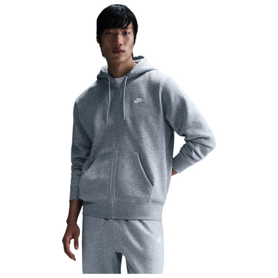 Nike Ανδρική ζακέτα Sportswear Club Full-Zip Fleece Hoodie Nike Ανδρική ζακέτα Sportswear Club Full-Zip Fleece Hoodie